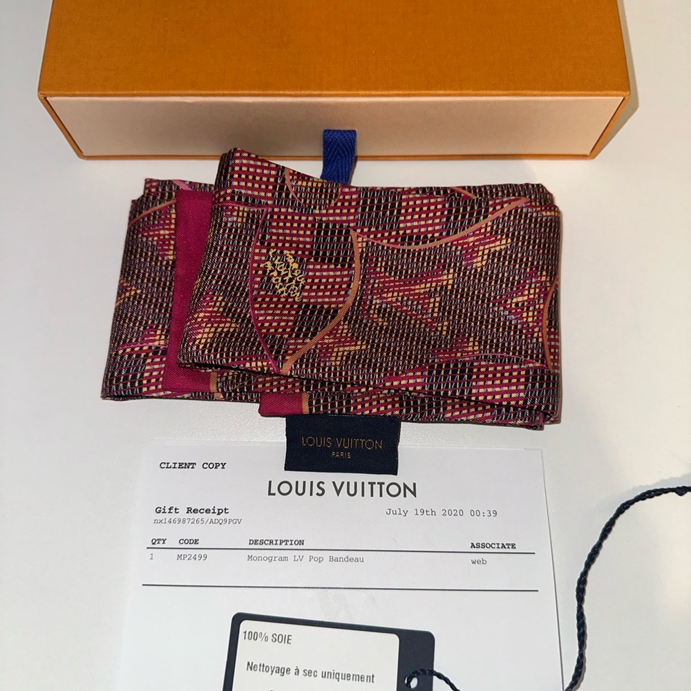 Louis Vuitton Pop Bandeau Scarf LV Monogram - Picture 9 of 9